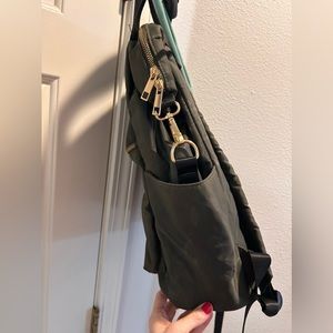 Military green backpack